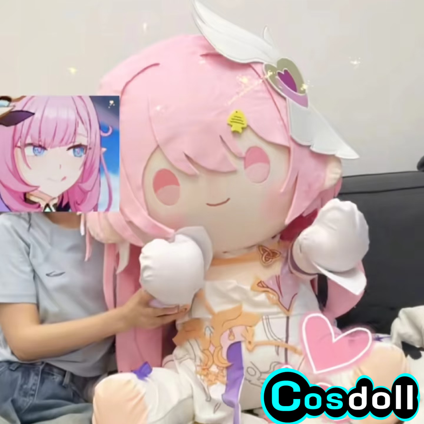 Soft Plush Doll - 80cm Honkai Impact 3 Elysia Peluş