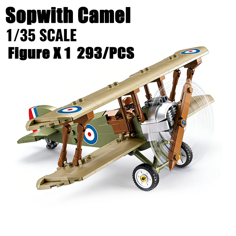 Kids Toys Uk - Sopwith Camel WW1 Savaş Uçağı Modeli