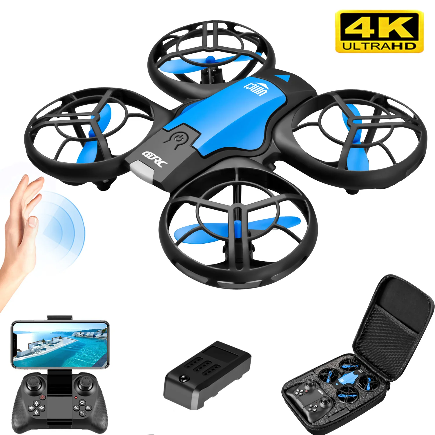 Kids Toys Drone - V8 Yeni Mini Drone 4K Profesyonel