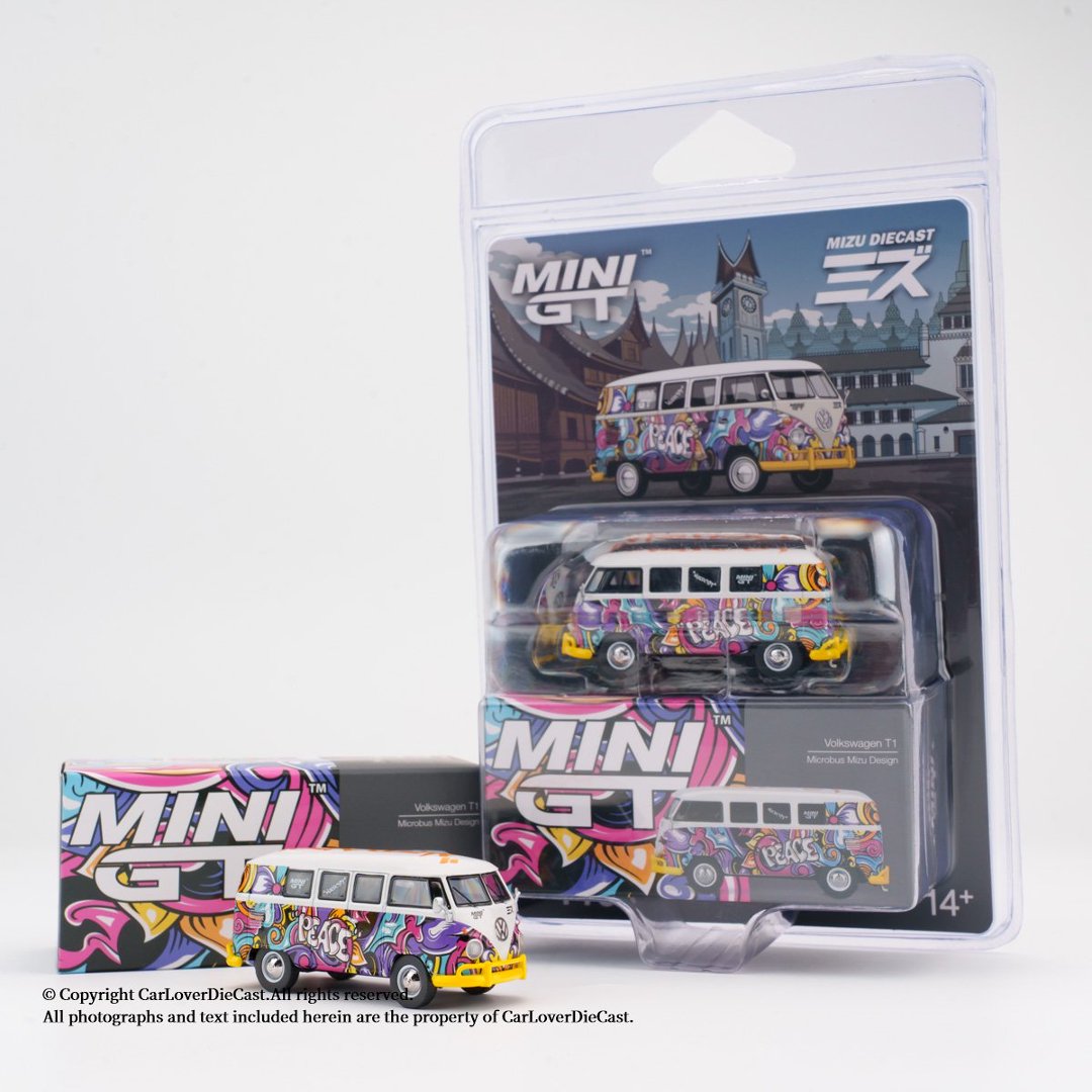 Kids Toys Usa - MINIGT 1:64 Volkswagen T1 Mikrobus Mizu