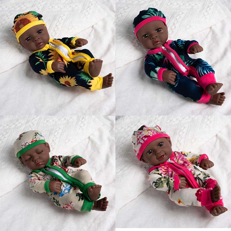 Kids Toys New Born - 30 cm Yeniden Doğmuş Bebek Siyah