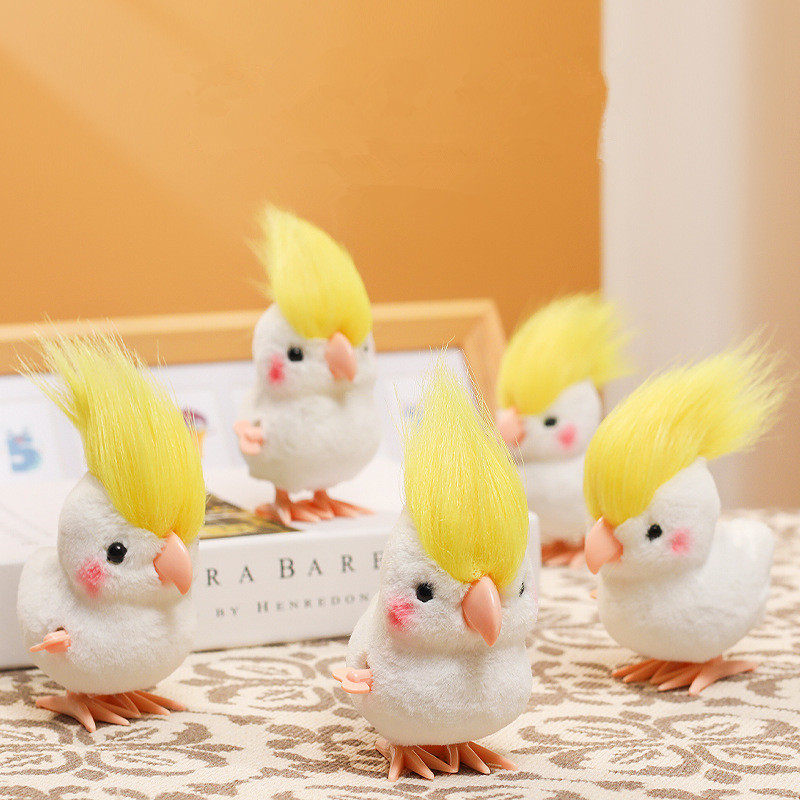 Soft Plush Doll - INS Kawaii Zıplayan Papağan Simüle Edilmiş