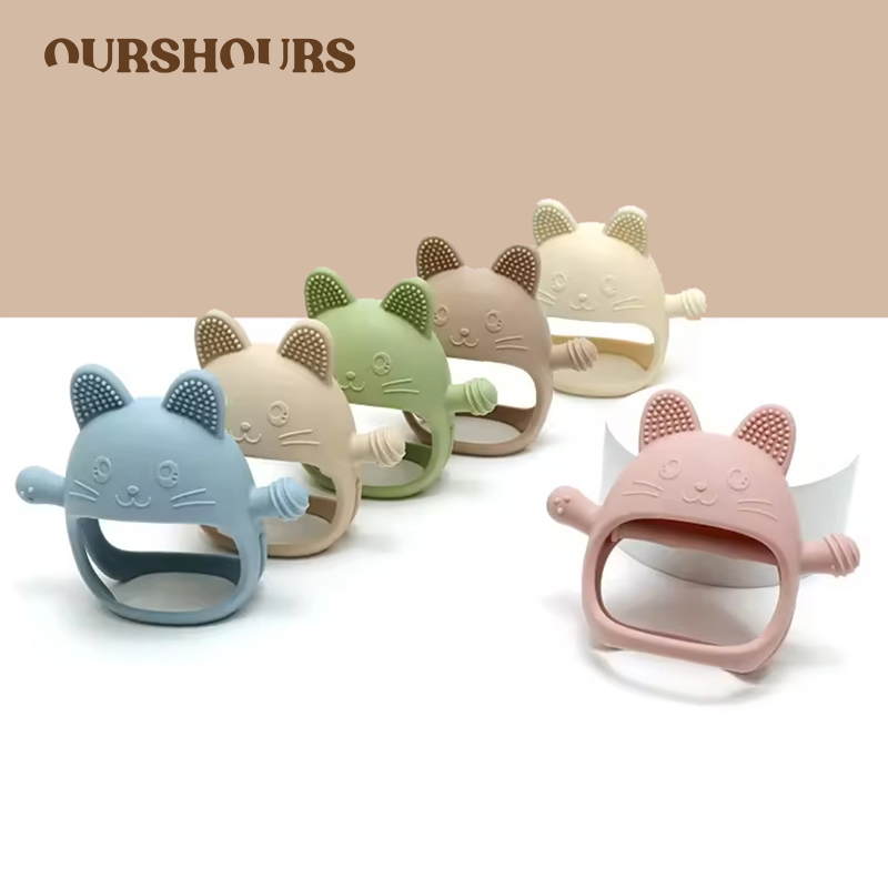 Kids Toys New Born - 1 adet bebek silikon diş kaşıyıcı
