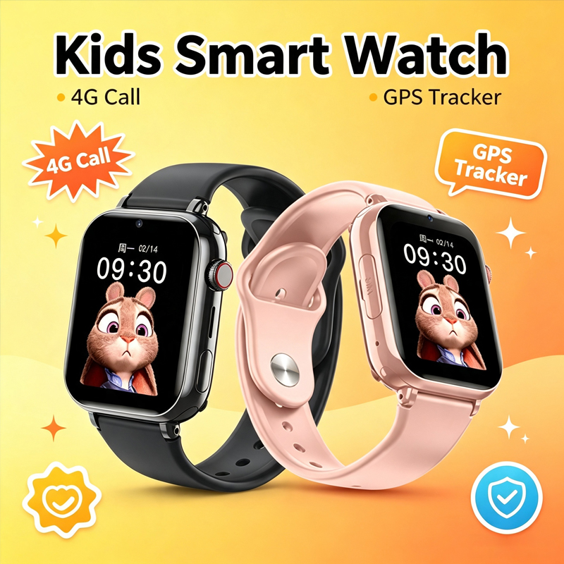 Kids Smartwatch Gps - Çocuklar İçin Su Geçirmez Akıllı Saat,
