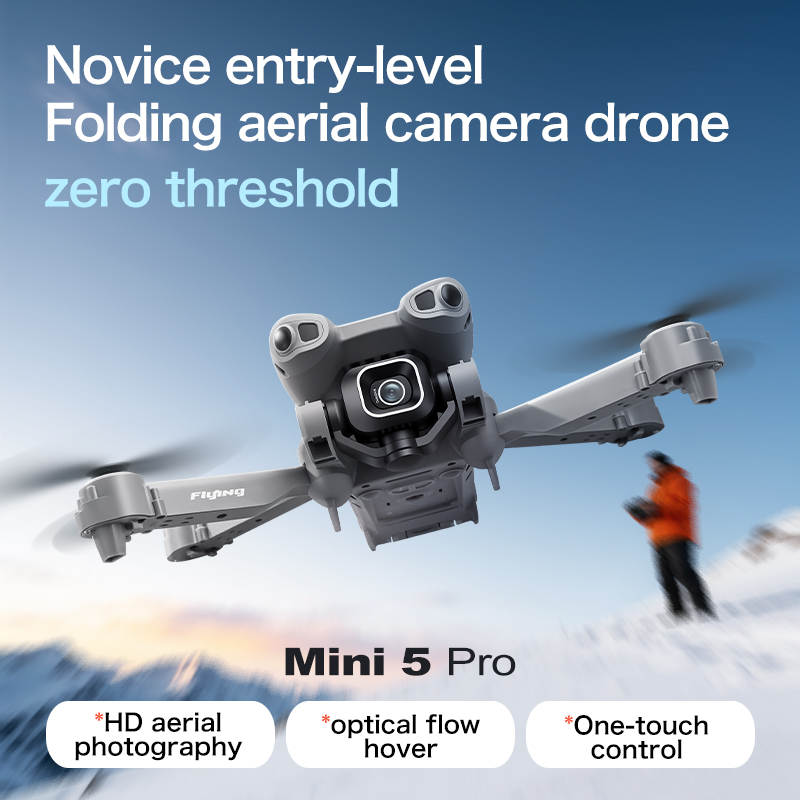 Kids Toys Drone - Mini5 Pro Taşınabilir Drone HD Hava