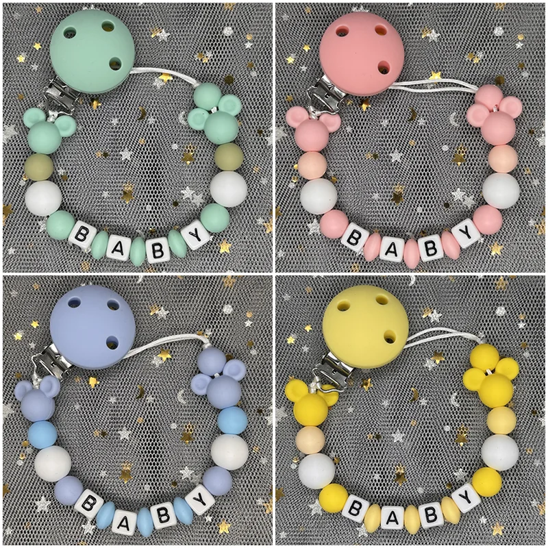 Kids Toys New Born - Bebek emzik klipsi kişiselleştirilmiş isim kukla