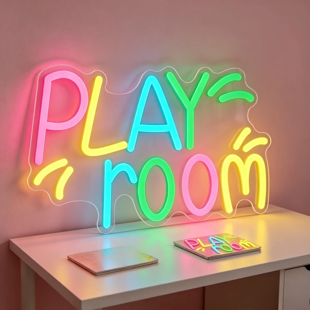 Kids Play Zone Toys - Oyun Odası Neon Tabelası Duvar Dekoru