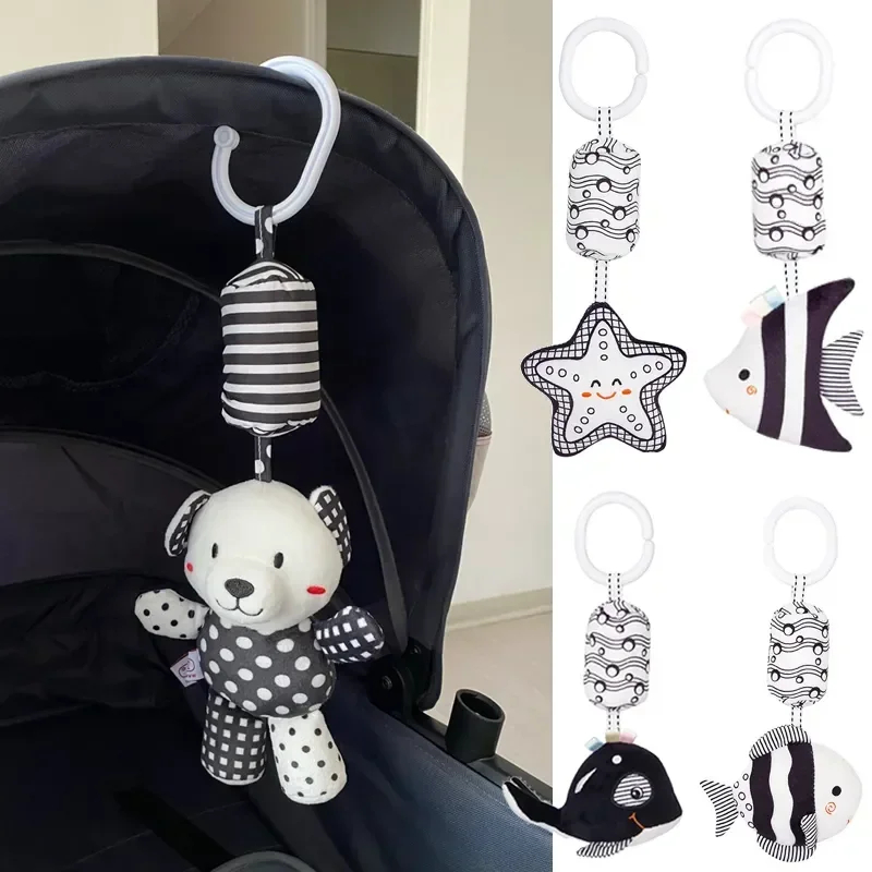 Kids Toys New Born - Yenidoğan Siyah ve Beyaz Yatak Çan