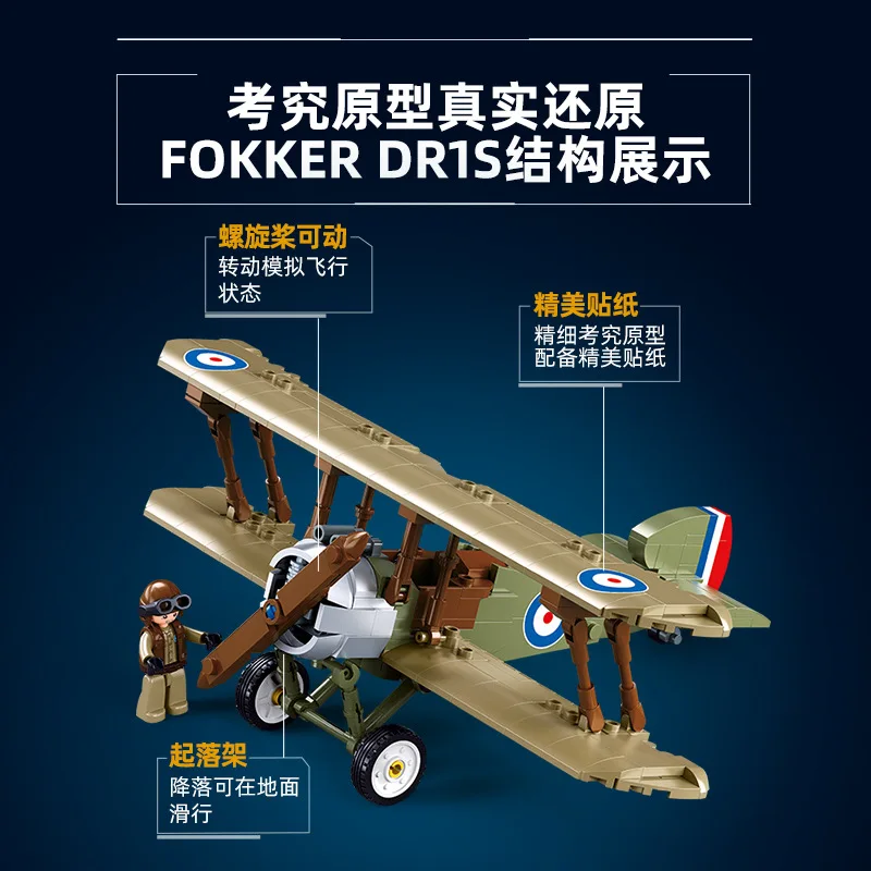 Sopwith Camel WW1 Savaş Uçağı  - Kids Toys Uk incelemesi ve fiyatı