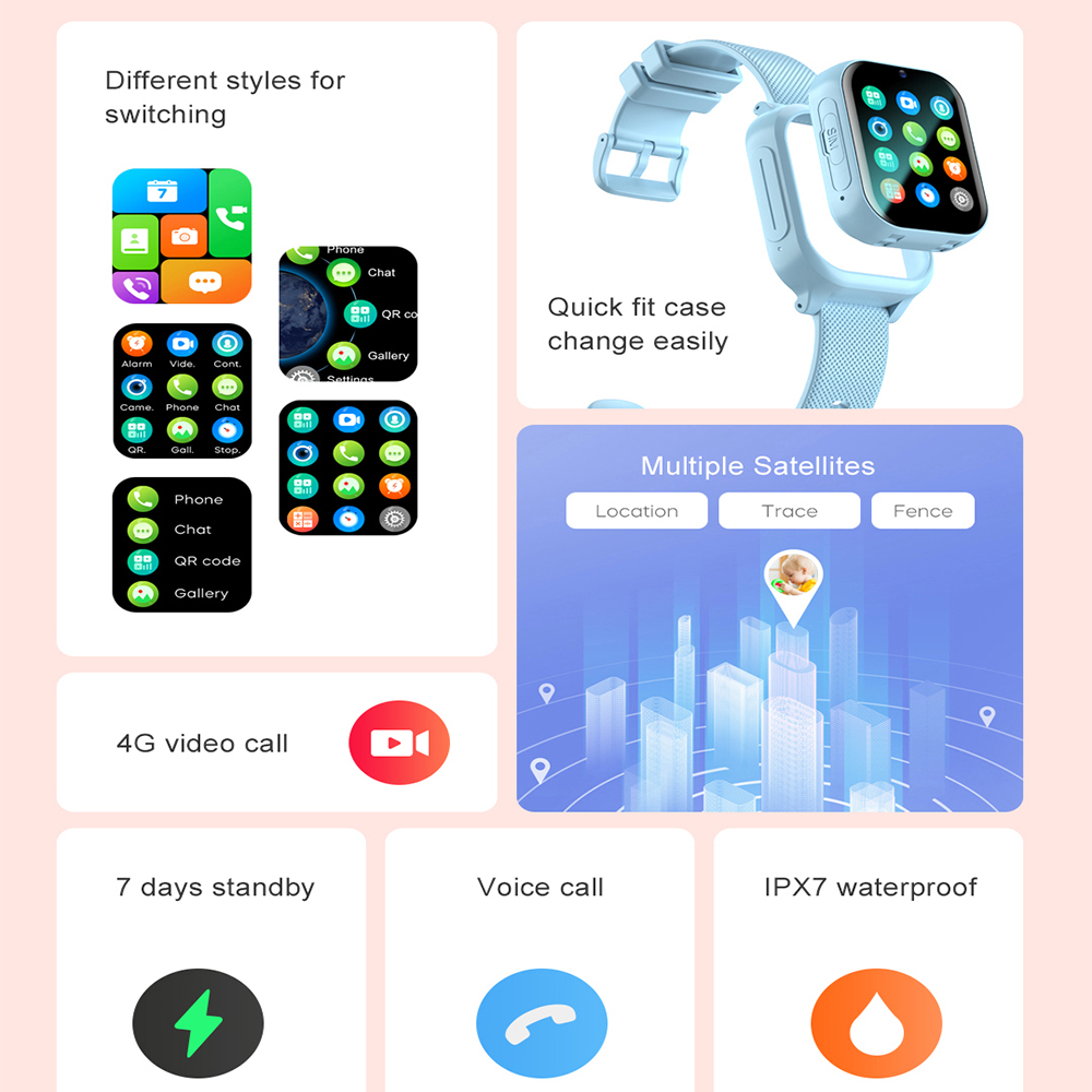 Akıllı saat Çocuklar 4G GPS WI - Kids Smartwatch Gps incelemesi ve fiyatı