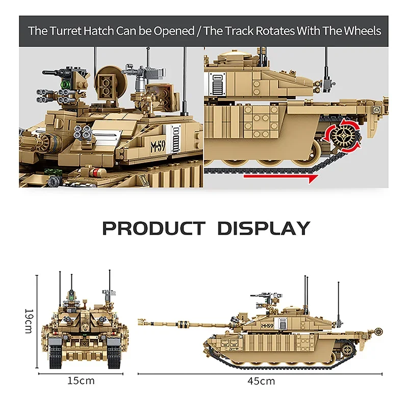 1687 Adet Askeri Tanklar İNGIL - Kids Toys Uk incelemesi ve fiyatı