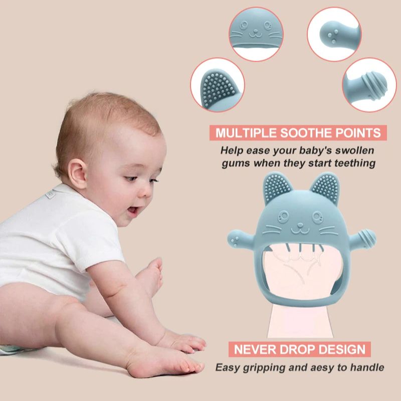 1 adet bebek silikon diş kaşıy - Kids Toys New Born incelemesi ve fiyatı