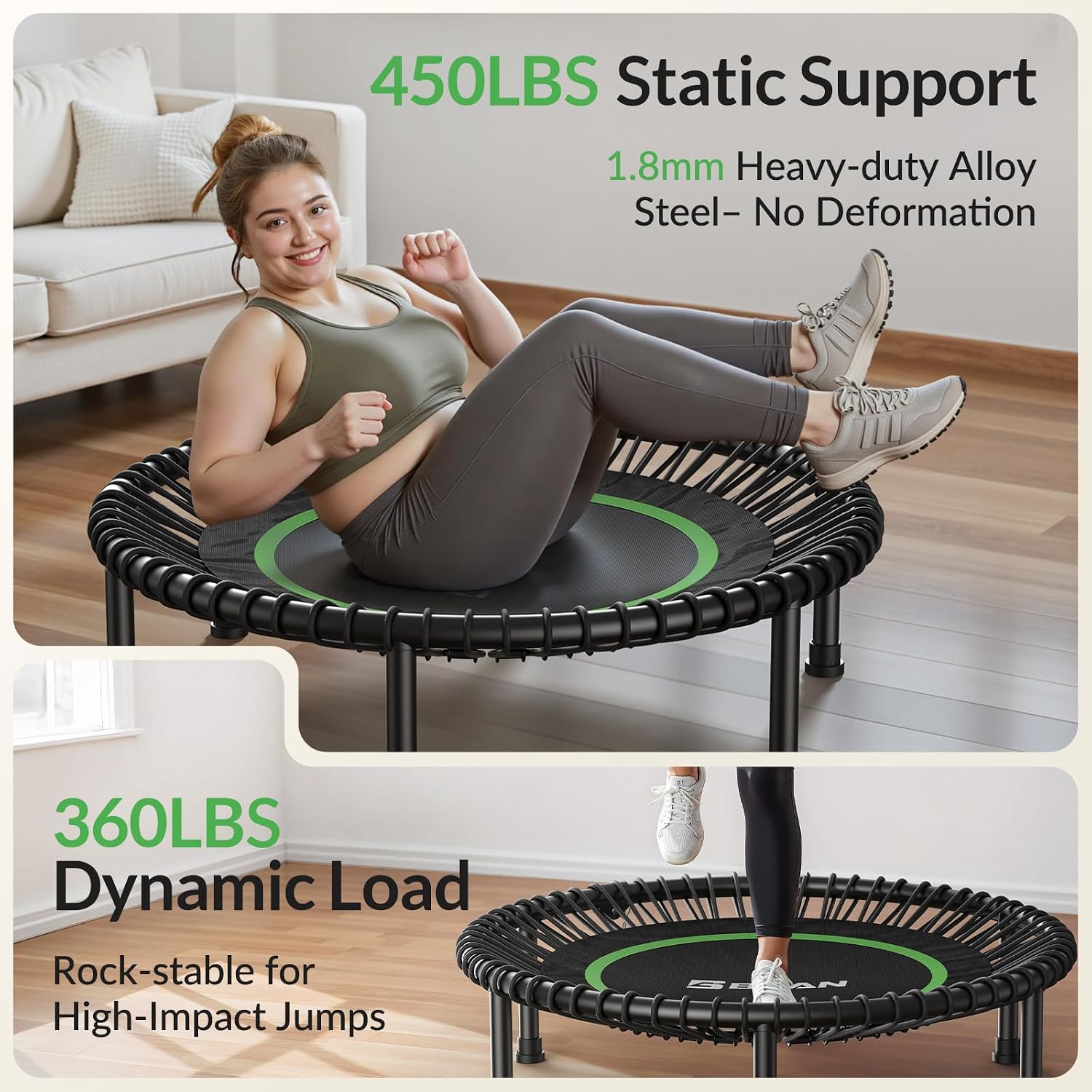 BT2 Mini Yetişkinler İçin Rebo - Trampoline Mini Indoor incelemesi ve fiyatı
