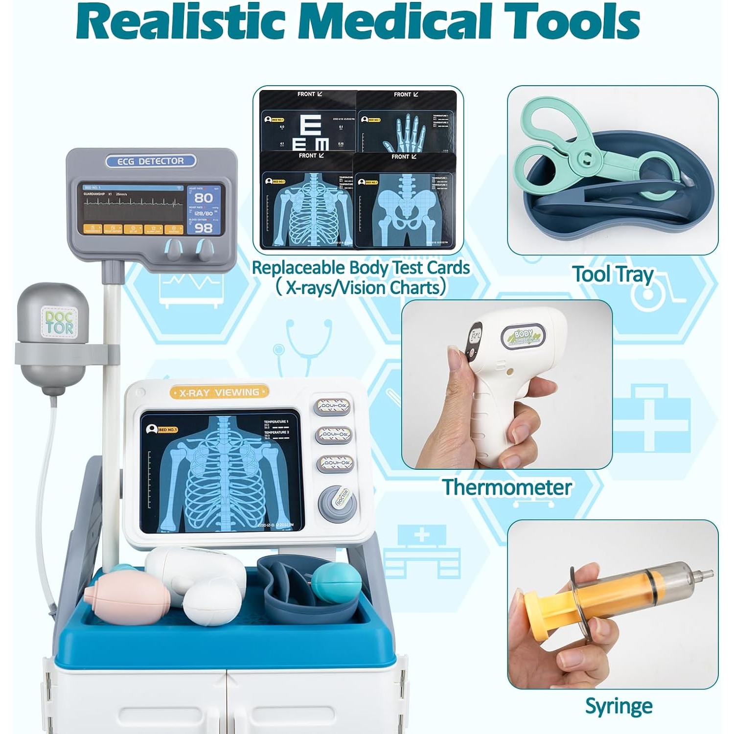 Doktor kiti oyuncak bebekler i - Kids Xray Toys incelemesi ve fiyatı