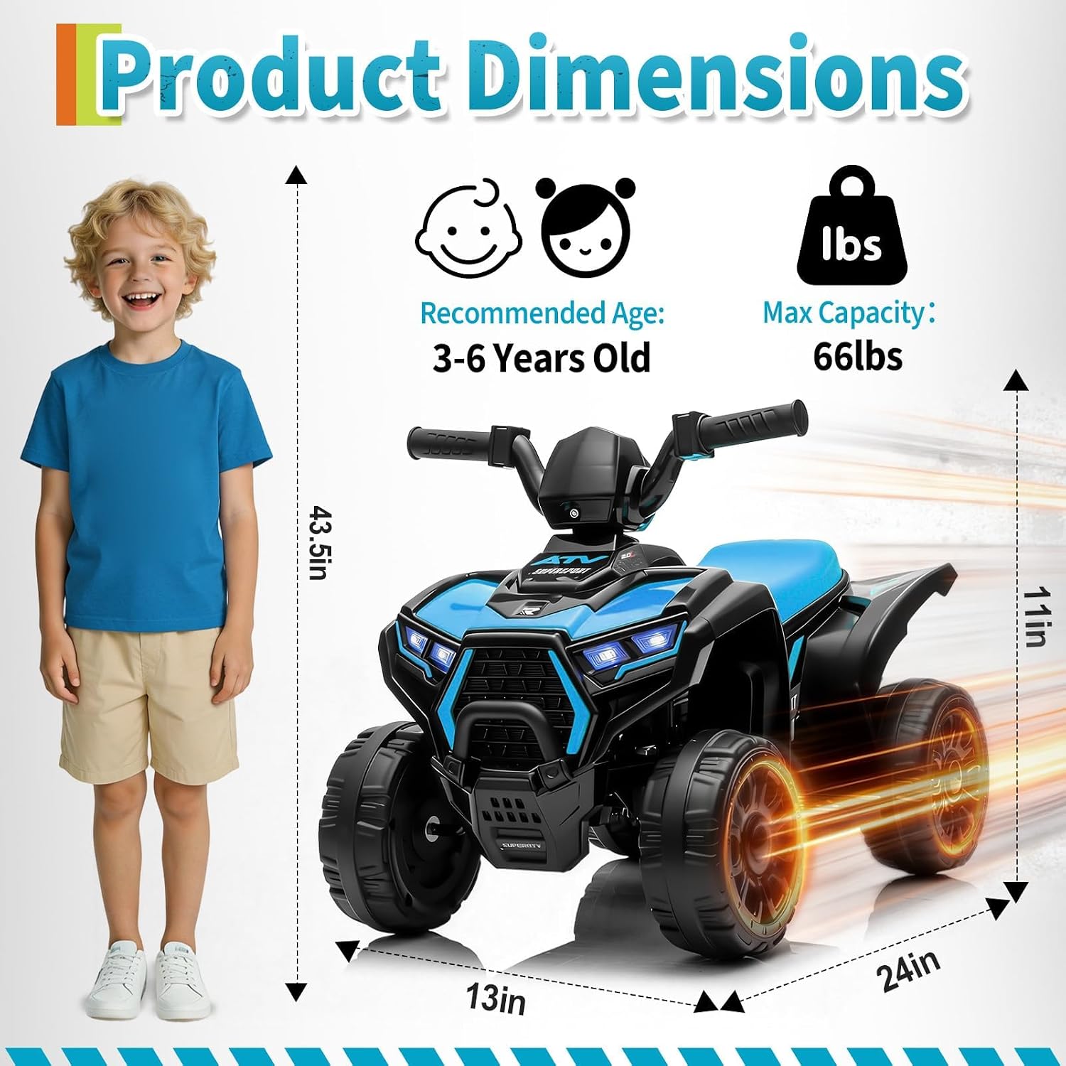 6V Mavi Çocuk ATV Dört Tekerle - Kids Toys Quad incelemesi ve fiyatı