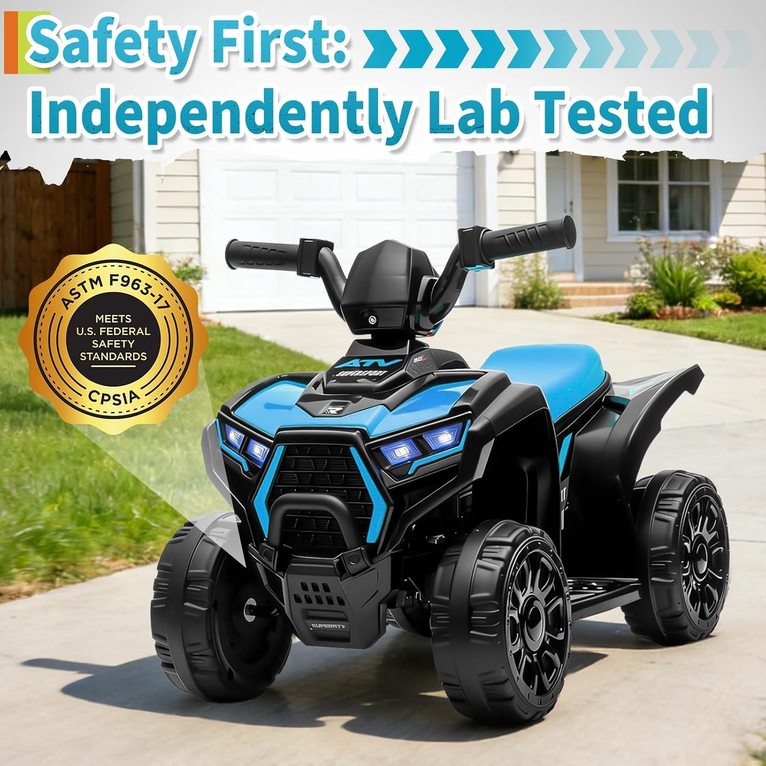 6V Mavi Çocuk ATV Dört Tekerle - Kids Toys Quad incelemesi ve fiyatı